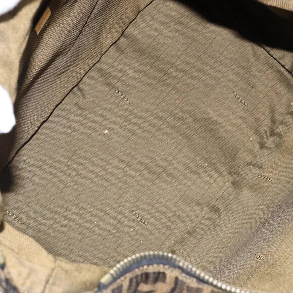 FENDI Zucca Canvas Vanity Bag Black Brown Auth 144277 - Picture 11 of 16